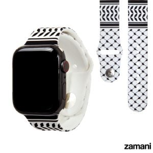 zamani keffiyeh Apple Watch band - heritage Palestinian pattern strap