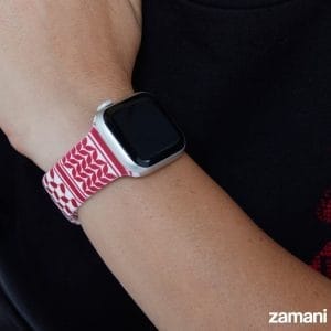 Person wearing Zamani Shemagh watch band - lifestyle photo