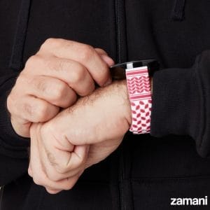 Person wearing Zamani Shemagh watch band - lifestyle photo