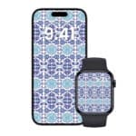 zamani heritage watch band - persian tiles