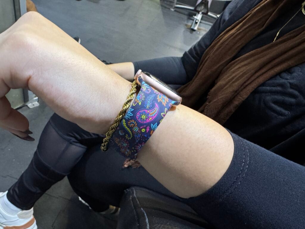 Zamani Paisley watch band customer photo