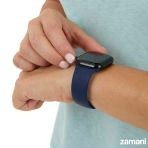 Person wearing Zamani Cedar watch band - lifestyle photo