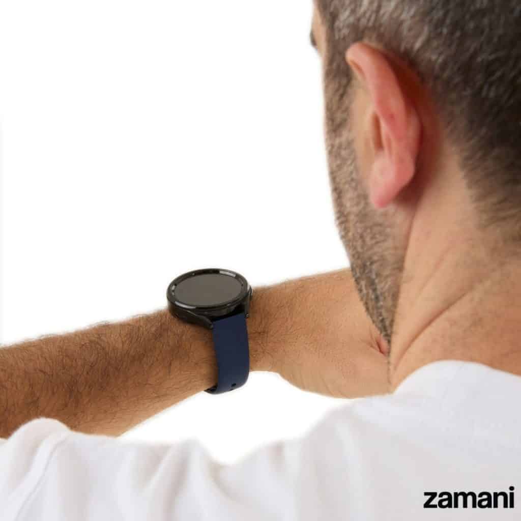 Person wearing Zamani Cedar watch band - lifestyle photo