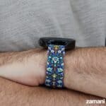 Persian Tiles Blue watch band detail, deep blue floral motifs
