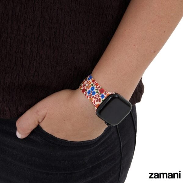 Persian Carpet Apple Watch band close-up, intricate rug pattern