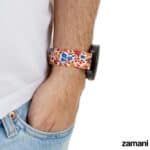 Persian Carpet smartwatch band, traditional carpet weaving pattern