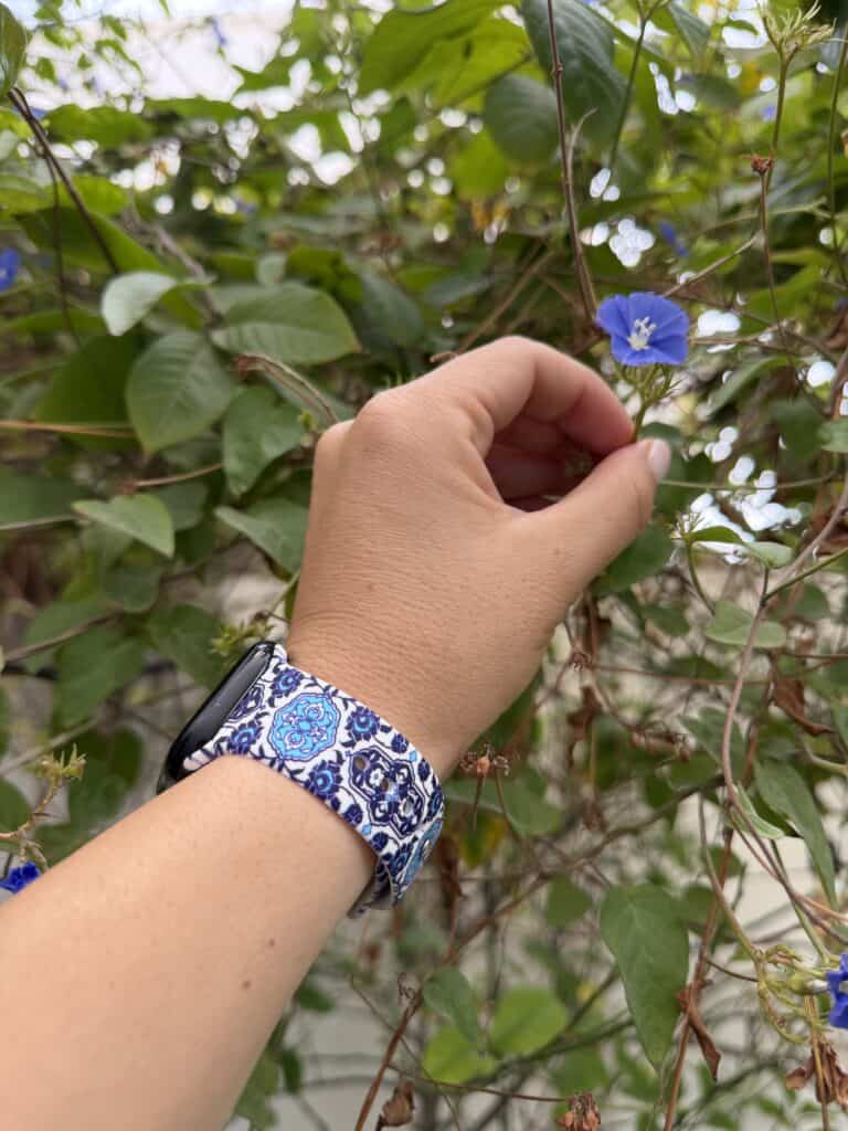 zamani heritage watch band - persian tiles flower 2