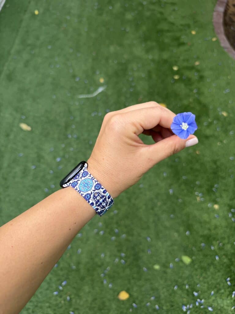 zamani heritage watch band - persian tiles flower