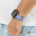 Persian Tiles Apple Watch band close-up, turquoise tile pattern