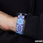 Persian Tiles watch band on smartwatch, Persian architectural art