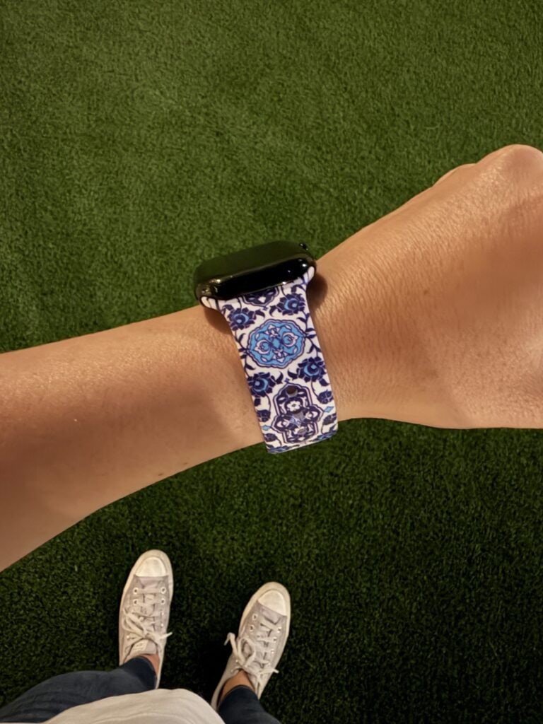 zamani heritage watch band - persian tiles standing