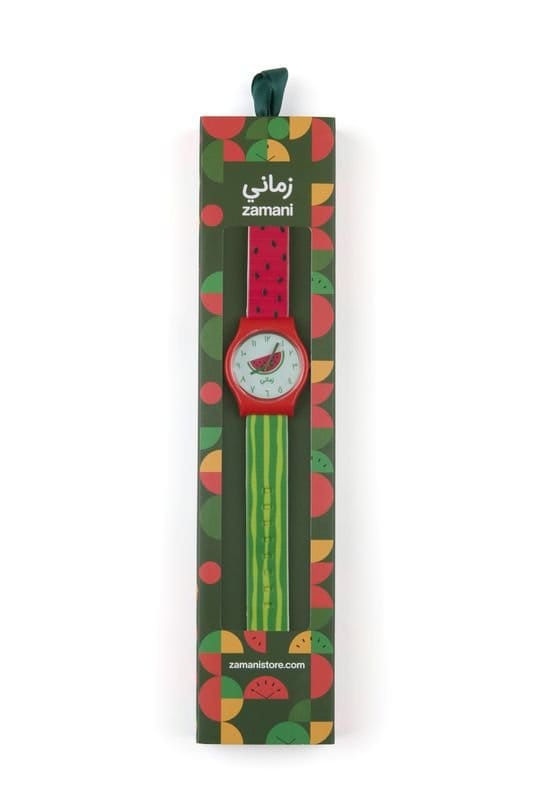 zamani heritage watch band - watermelon box