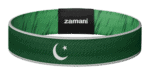 Pakistan cricket wristband, flag side