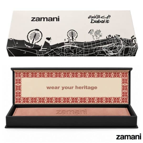 zamani Dubai It gift box, closed and open