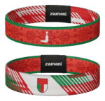 Oman Khaleeji reversible wristband, both sides shown